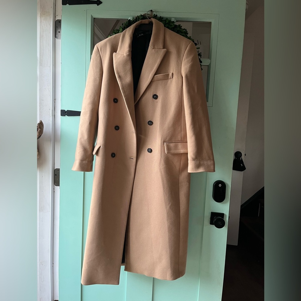 Camel Zara Wool coat Oversized XS - EUC